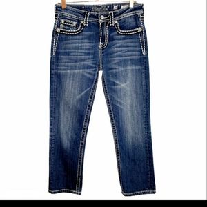 MISS ME| Easy Boyfriend Cropped Jeans Capris 26